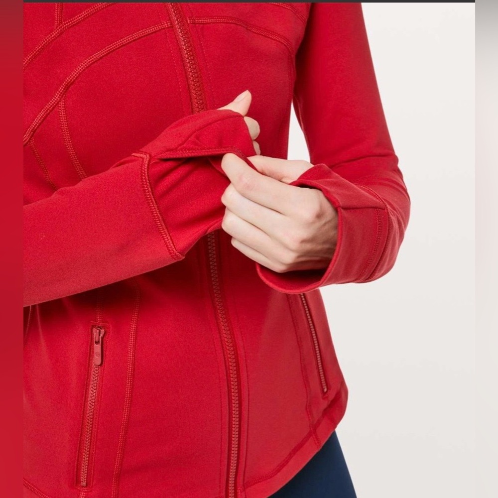 🍋Women’s Lululemon Define Jacket ❤️RARE❤️Size 16 Dark Red W4AWKS🍋 - Picture 3 of 16
